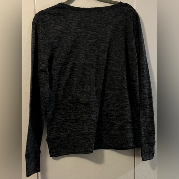 LOVE CHARM SPORT CHARCOAL HEATHER  LONG SLEEVE SWEATER (XL) NWT - Picture 3 of 5